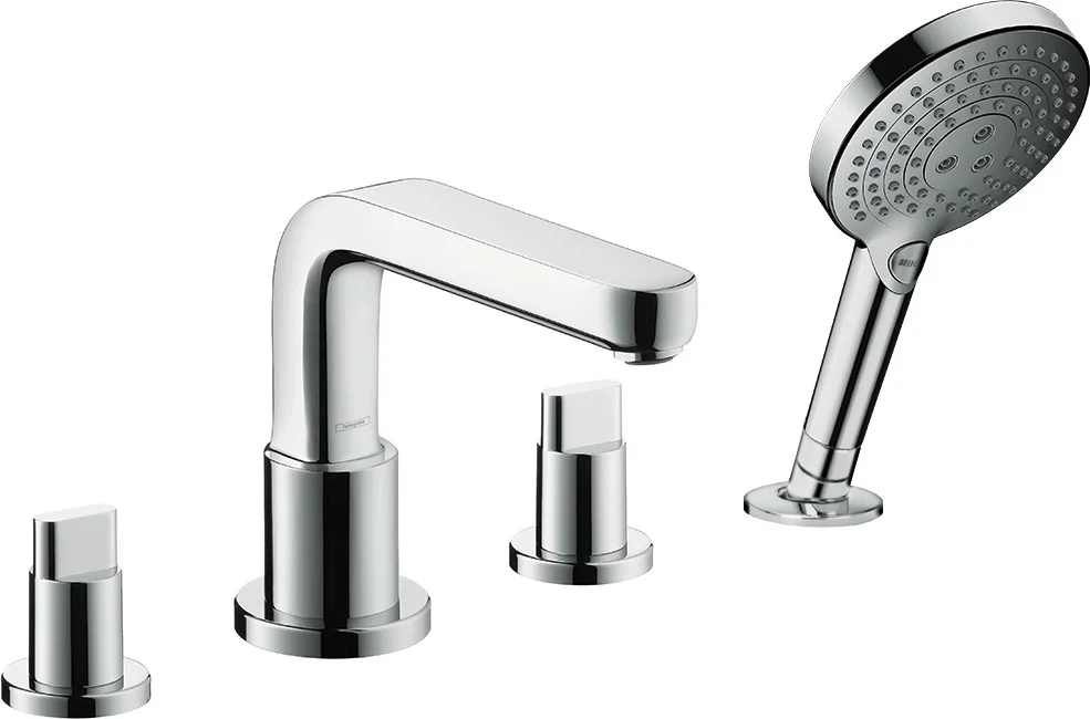 Hansgrohe 4-Loch Wannenarmatur Grundkörper für Wannenrandmontage mit Secuflexbox, maximale Ausziehlänge Handbrause 1,10 m, Anschlussgröße DN15 Hansgrohe 4-Loch Wannenarmatur Grundkörper für Wannenrandmontage mit Secuflexbox, maximale Ausziehlänge Handbrause 1,10 m, Anschlussgröße DN15
