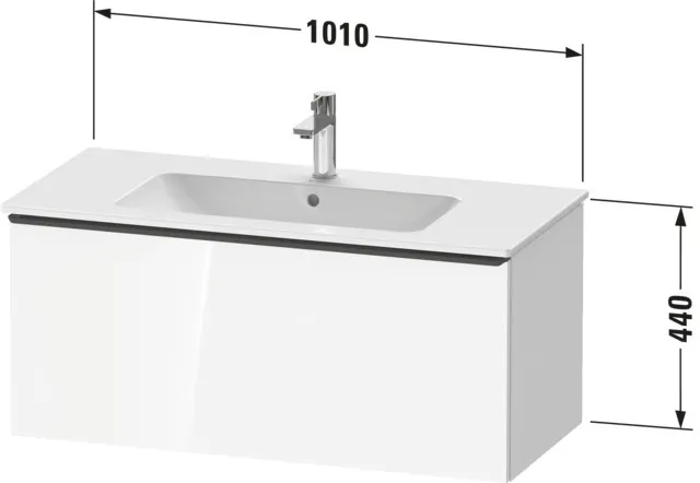 Duravit Waschtischunterschrank wandhängend „D-Neo“ 101 × 44 × 46,2 cm in Nussbaum Dunkel Duravit Waschtischunterschrank wandhängend „D-Neo“ 101 × 44 × 46,2 cm in Nussbaum Dunkel