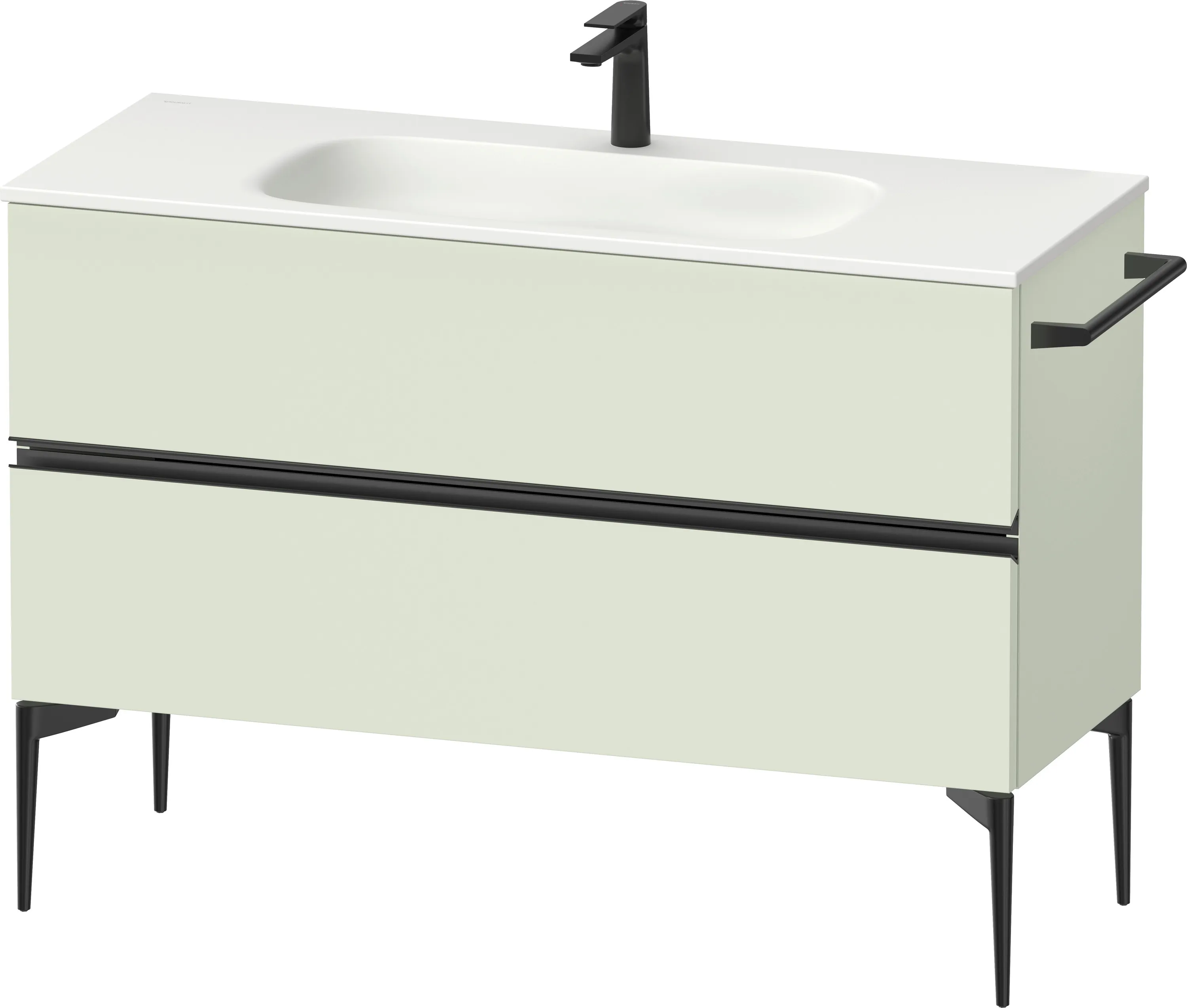 Duravit Waschtischunterschrank „Sivida“ 121 × 59,2 × 47,7 cm Blassgrün Matt Duravit Waschtischunterschrank „Sivida“ 121 × 59,2 × 47,7 cm Blassgrün Matt