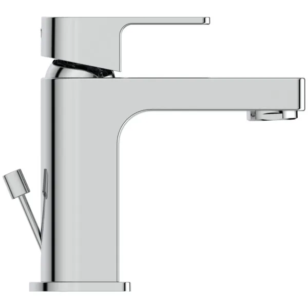 Waschtischarmatur Edge, Slim Piccolo, mit Ablaufgarnitur, Ausladung 90mm, Chrom Waschtischarmatur Edge, Slim Piccolo, mit Ablaufgarnitur, Ausladung 90mm, Chrom