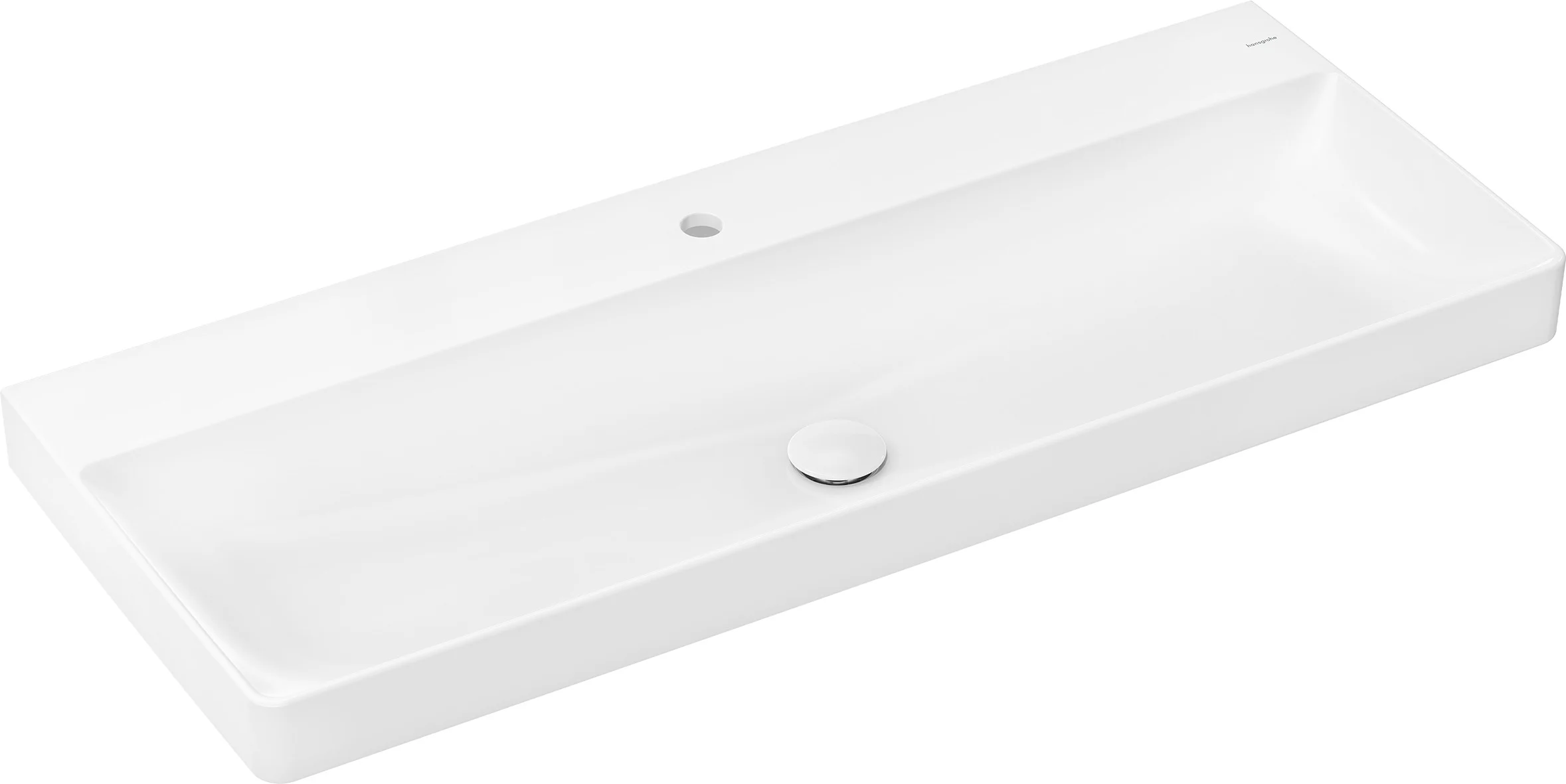 Hansgrohe Aufsatzwaschtisch Xelu Q, weiß, 1200x480 mm, geschliffen, SmartClean, ohne Überlauf Hansgrohe Aufsatzwaschtisch Xelu Q, weiß, 1200x480 mm, geschliffen, SmartClean, ohne Überlauf