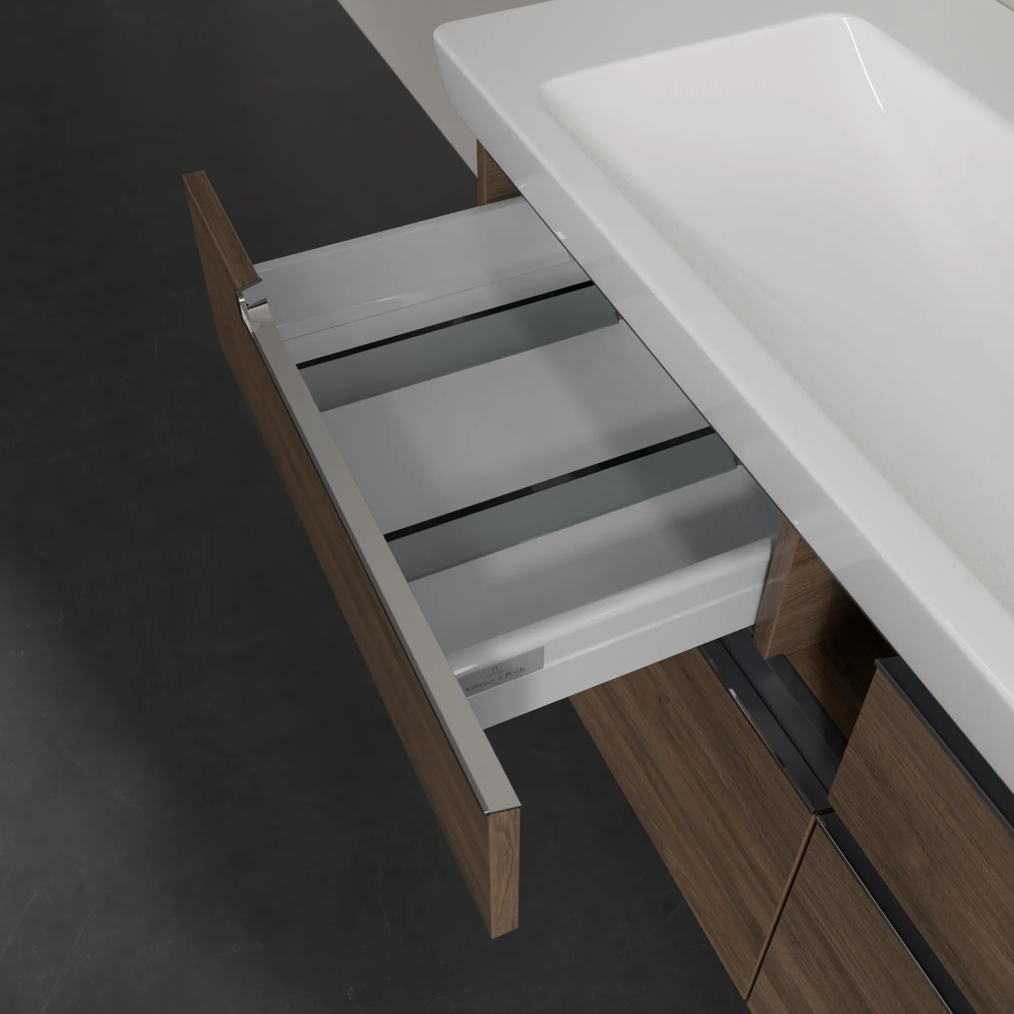 Villeroy & Boch Waschtischunterschrank „Subway 2.0“ 128,7 × 59 × 44,9 × 44,9 cm Arizona Oak, mittig, ohne Beleuchtung Villeroy & Boch Waschtischunterschrank „Subway 2.0“ 128,7 × 59 × 44,9 × 44,9 cm Arizona Oak, mittig, ohne Beleuchtung