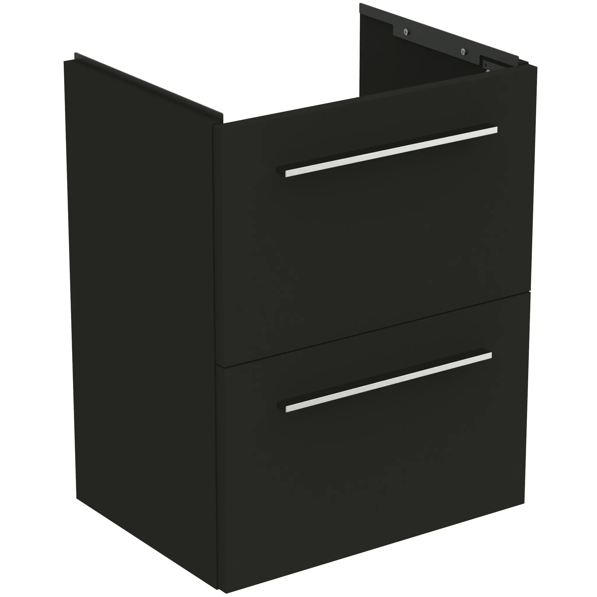 Ideal Standard Möbelwaschtischunterschrank i.life S 2 Auszüge 500x375x630mm Carbongrau matt