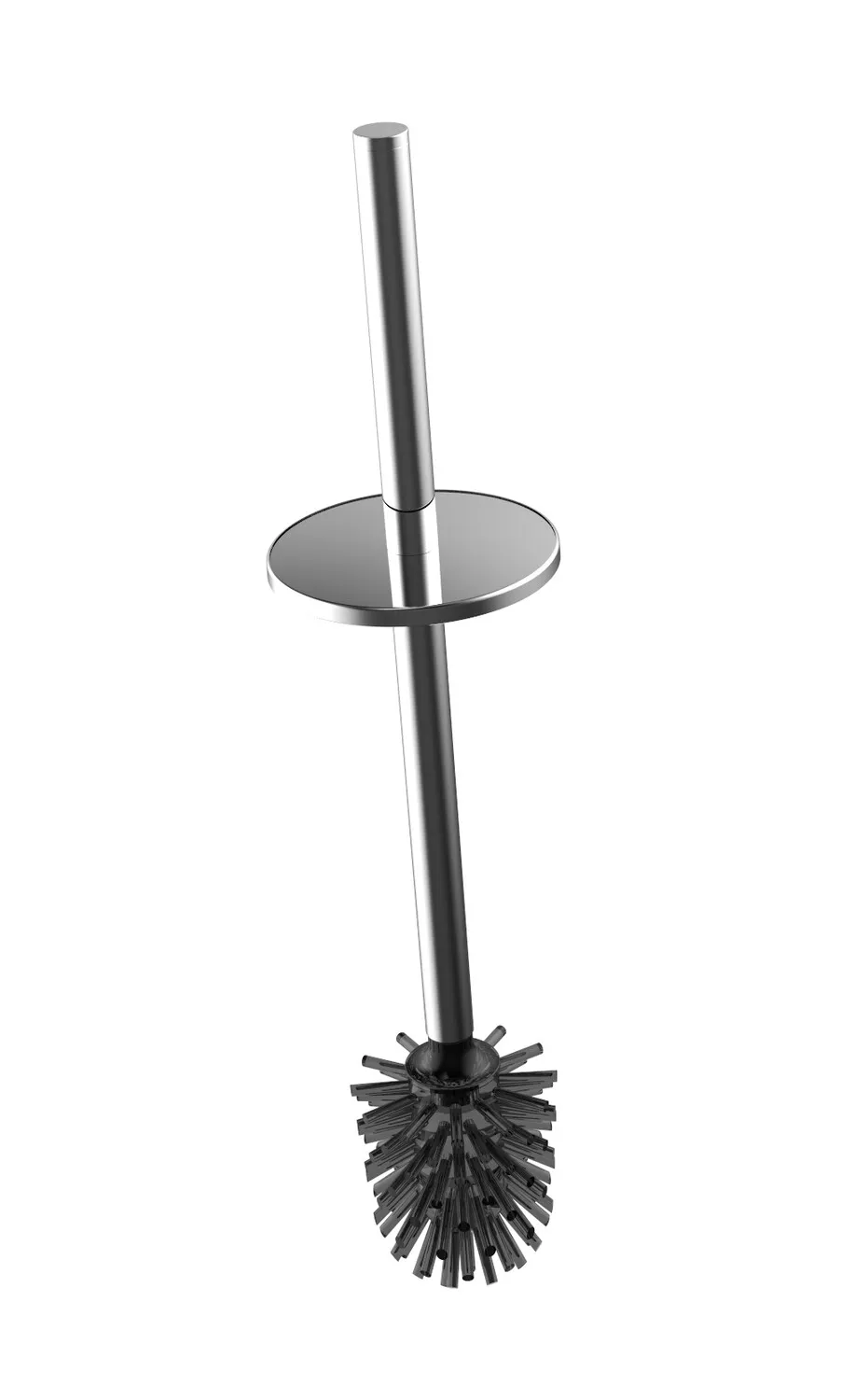 system 2 Bürstengarnitur Bürste schwarz, Stiel mit Deckel chrom zu 3515 001 02