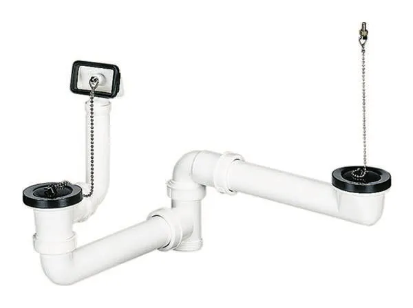 Ab- und Überlauf-Set 023 U, 2 Ketten, 1 1/2″