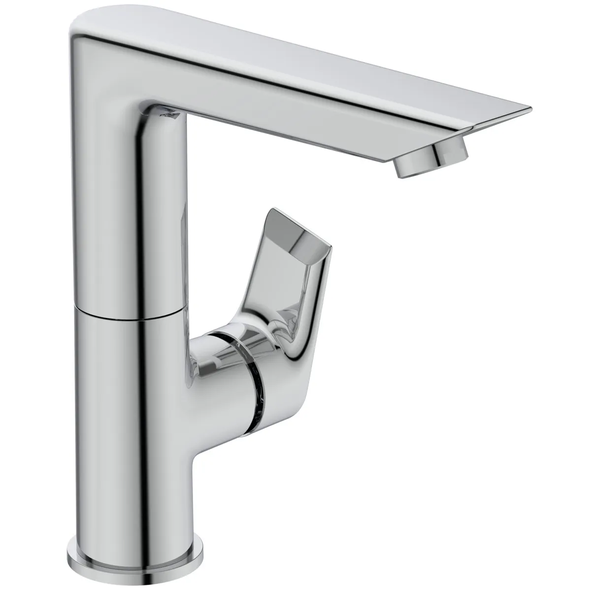 Waschtischarmatur Tesi, 5 l/min., ohne Ablaufgarnitur, mit hohem schwenkbarem Auslauf, Ausladung 147mm, Chrom Waschtischarmatur Tesi, 5 l/min., ohne Ablaufgarnitur, mit hohem schwenkbarem Auslauf, Ausladung 147mm, Chrom