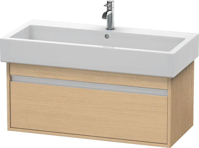 Duravit Waschtischunterschrank wandhängend „Ketho“ 95 × 41 × 44 cm Eiche Natur Duravit Waschtischunterschrank wandhängend „Ketho“ 95 × 41 × 44 cm Eiche Natur
