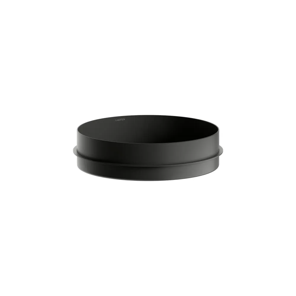 Laufen Einbauwaschtisch UNISONO rund ohne Armaturenloch 375 x 375 mm, 114 mm in schwarz matt Laufen Einbauwaschtisch UNISONO rund ohne Armaturenloch 375 x 375 mm, 114 mm in schwarz matt
