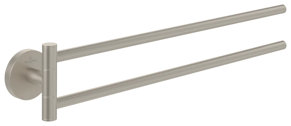 Villeroy & Boch Elements - Tender Handtuchhalter zweiarmig 53x427x80mm Brushed Nickel Matt Villeroy & Boch Elements - Tender Handtuchhalter zweiarmig 53x427x80mm Brushed Nickel Matt