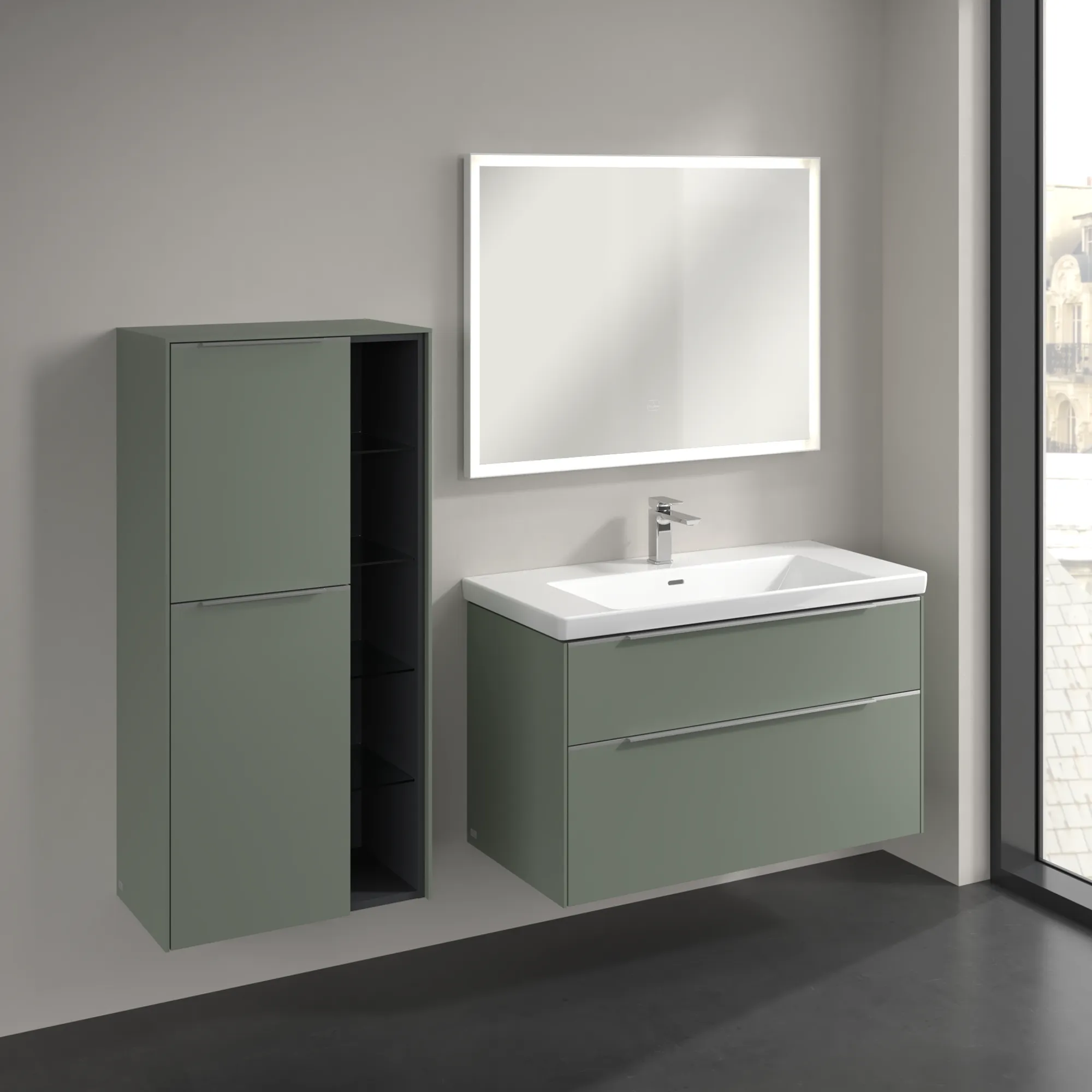 Villeroy & Boch Subway 3.0 Mittelschrank C59800, 574x1200x362mm, Soft Green