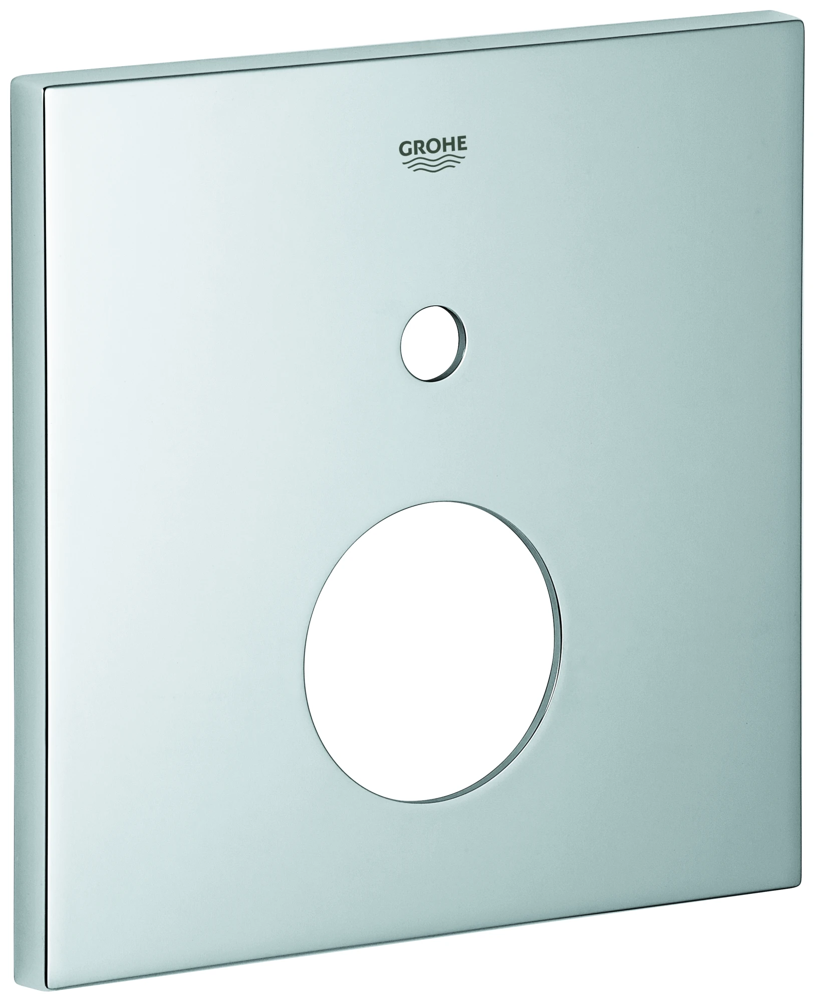 Rosette 48435, eckig, für Einhandmischer-Fertigmontagesets mit 2-Wege Umstellung, chrom