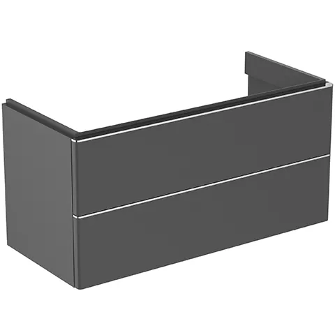 Ideal Standard Adapto Untere Schubladenfront Anthrazit matt lackiert 1010 mm