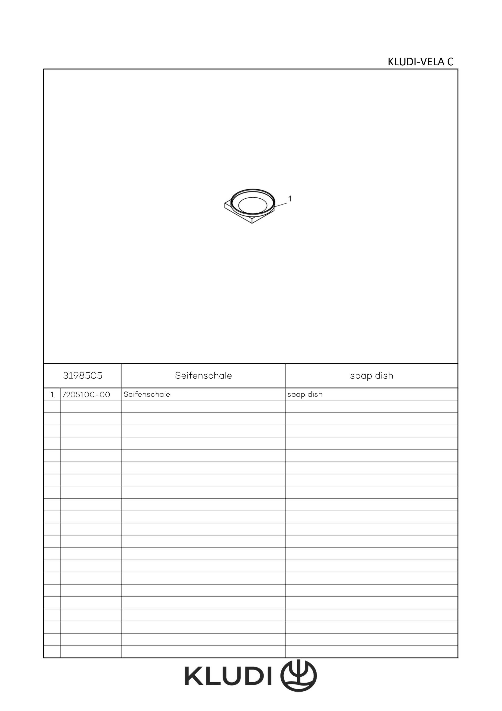 Kludi-VELA C Seifenschale chrom, feststehend, Wandmontage mit Befestigungsmaterial, transparent Kludi-VELA C Seifenschale chrom, feststehend, Wandmontage mit Befestigungsmaterial, transparent