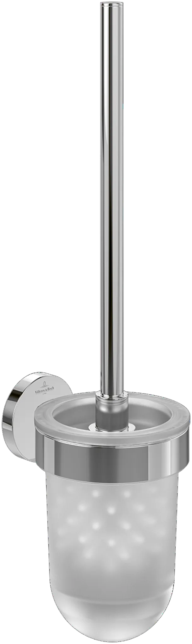 Villeroy & Boch Toilettenbürstengarnitur „Elements-Tender“ 11,8 cm in chrom, Befestigung verdeckt