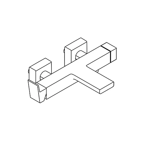 Kludi DECUS Wannenfüll-und Brause-Einhandmischer mattschwarz