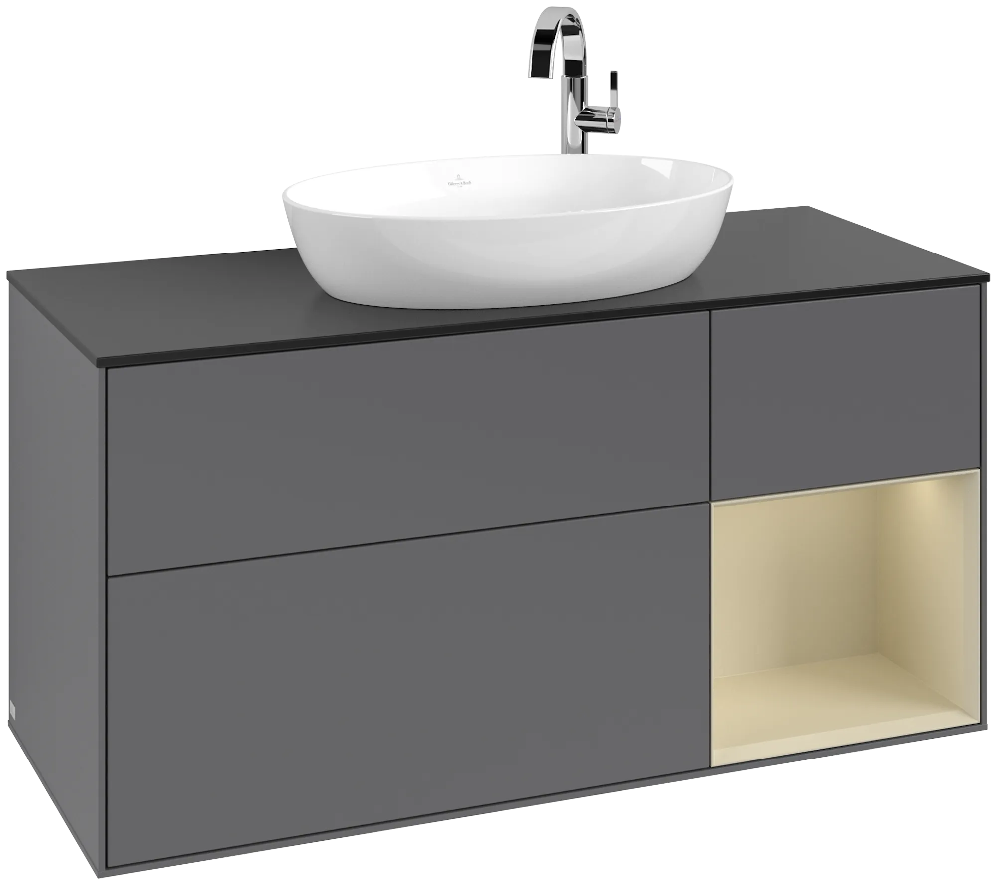 Villeroy & Boch Waschbeckenunterschrank Finion G95, anthrazit