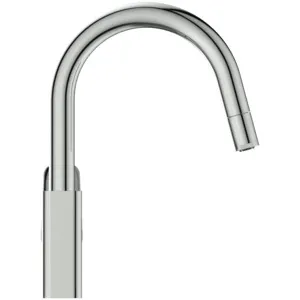 Küchenarmatur Ceraplan Ausladung 216mm mit hohem Rohrauslauf 1-Funktions-Handbrause Niederdruck Chrom Küchenarmatur Ceraplan Ausladung 216mm mit hohem Rohrauslauf 1-Funktions-Handbrause Niederdruck Chrom