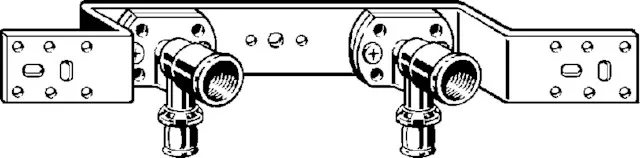 Viega „Sanfix P“ Montageschiene für Wandscheibe verzinkt 16 × 1/2″ × 70/100/150 mm Viega „Sanfix P“ Montageschiene für Wandscheibe verzinkt 16 × 1/2″ × 70/100/150 mm
