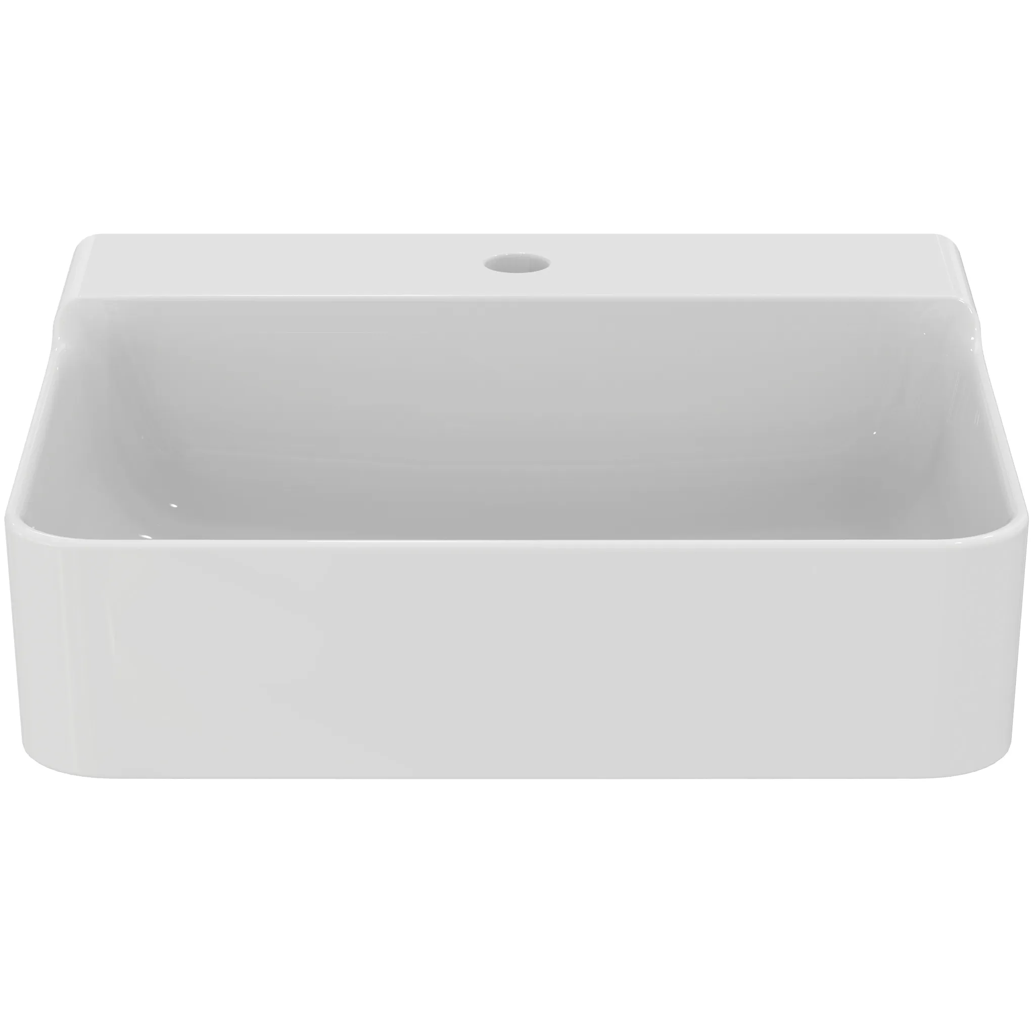 Waschbecken „Conca“ 50 × 45 × 14,5 cm, Hahnlochposition mittig in Weiß Waschbecken „Conca“ 50 × 45 × 14,5 cm, Hahnlochposition mittig in Weiß