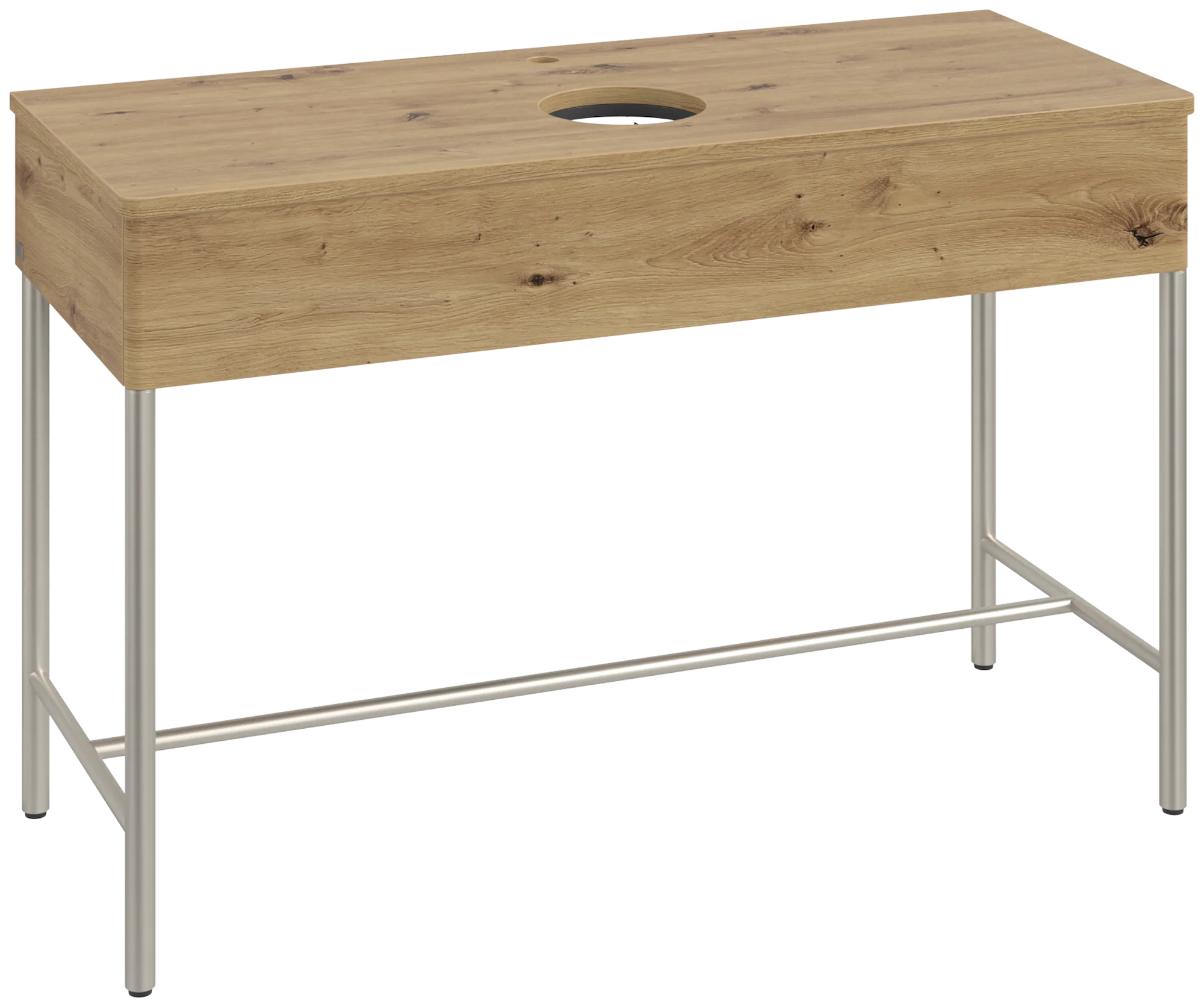 Villeroy & Boch Waschbeckenunterschrank Artis L62050TS, Eckig Oak Natural Touch, 1200x782x500mm, mit Metallgestell, Beleuchtung, Push-to-open Funktion Villeroy & Boch Waschbeckenunterschrank Artis L62050TS, Eckig Oak Natural Touch, 1200x782x500mm, mit Metallgestell, Beleuchtung, Push-to-open Funktion
