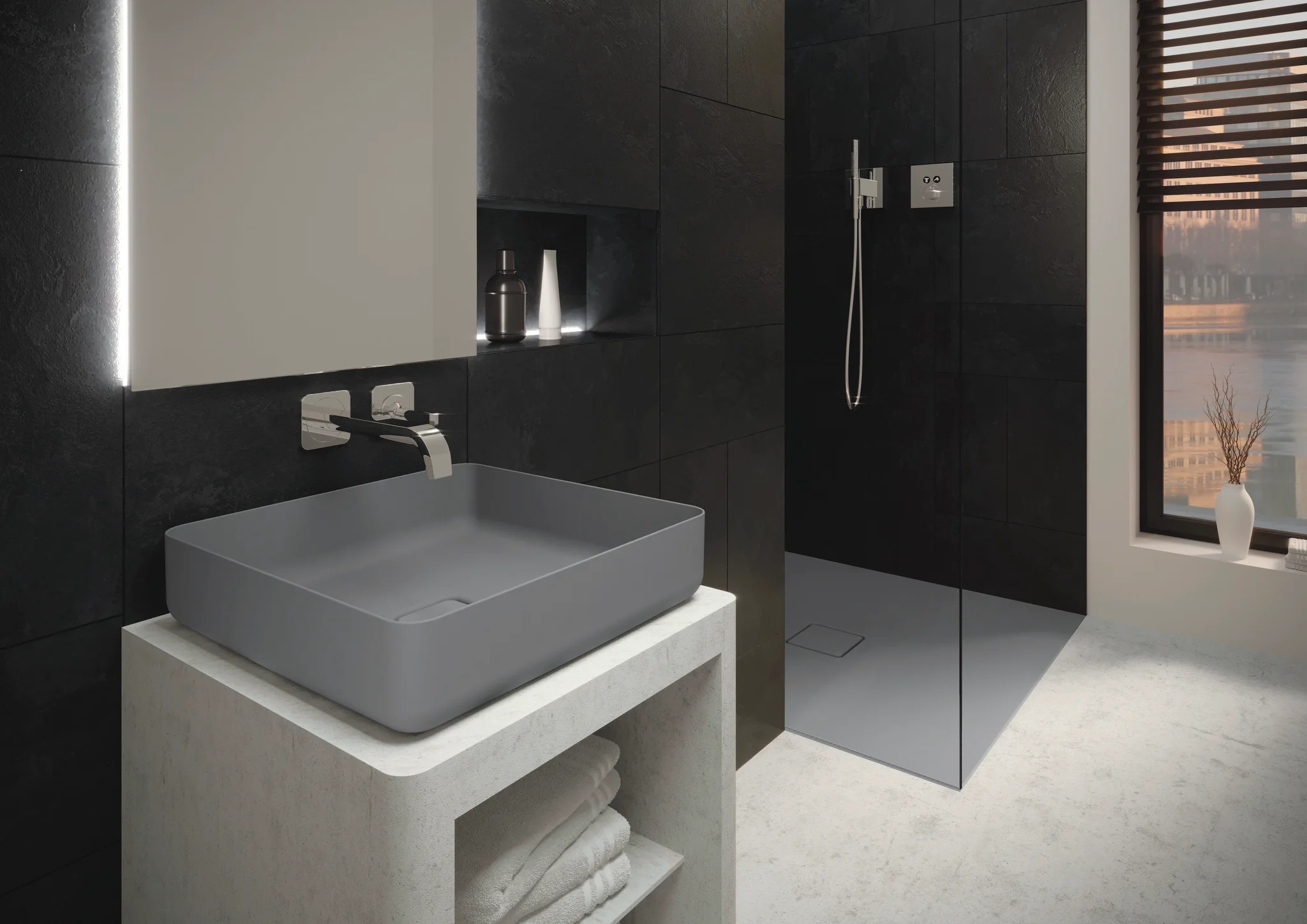 Kaldewei MIENA Waschtisch-Schale, 400x400 mm, schwarz matt mit Perl-Effekt, ohne Überlauf Kaldewei MIENA Waschtisch-Schale, 400x400 mm, schwarz matt mit Perl-Effekt, ohne Überlauf