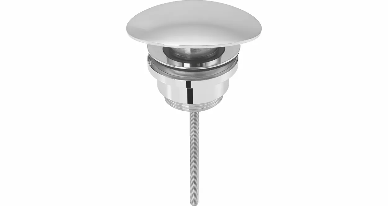Design-Ablaufventil 1 1/4″ Messing vc Stopfen gewölbt oval nicht verschließbar Design-Ablaufventil 1 1/4″ Messing vc Stopfen gewölbt oval nicht verschließbar
