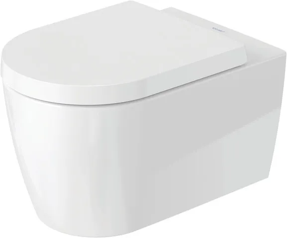 Duravit Wand-Tiefspül-WC inkl. WC-Sitz „ME by Starck“ 37,35 × 57 × 39,5 cm, Befestigung sichtbar