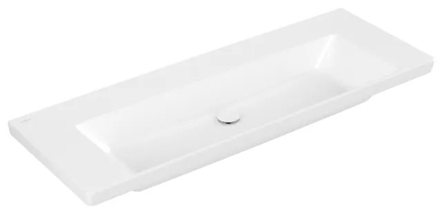 Villeroy & Boch Wandwaschtisch aus TitanCeram „Subway 3.0“ 1300 × 475 × 170 mm, ohne Hahnlochbohrung in Weiß Alpin Villeroy & Boch Wandwaschtisch aus TitanCeram „Subway 3.0“ 1300 × 475 × 170 mm, ohne Hahnlochbohrung in Weiß Alpin