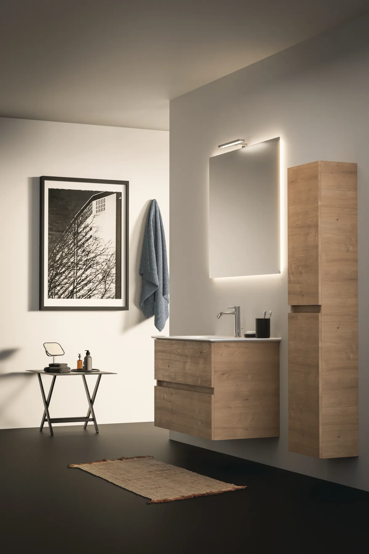 Ideal Standard Waschtischunterschrank „Eurovit+“ 80 × 55 × 44 cm Hamilton Eiche Ideal Standard Waschtischunterschrank „Eurovit+“ 80 × 55 × 44 cm Hamilton Eiche