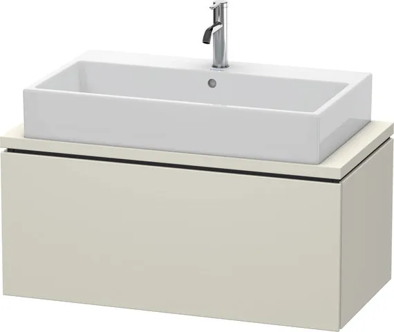 Duravit Waschtischunterschrank wandhängend „L-Cube“ 92 × 40 × 47,7 cm Taupe Matt Duravit Waschtischunterschrank wandhängend „L-Cube“ 92 × 40 × 47,7 cm Taupe Matt