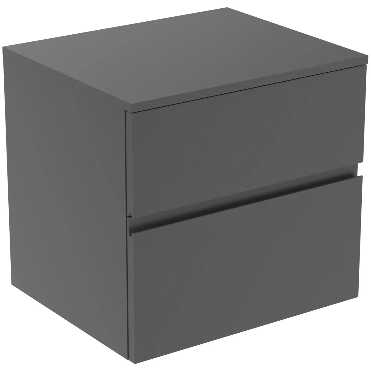 Ideal Standard Waschtischunterschrank Finesse 602x505x558mm 2 Auszüge Anthrazit matt