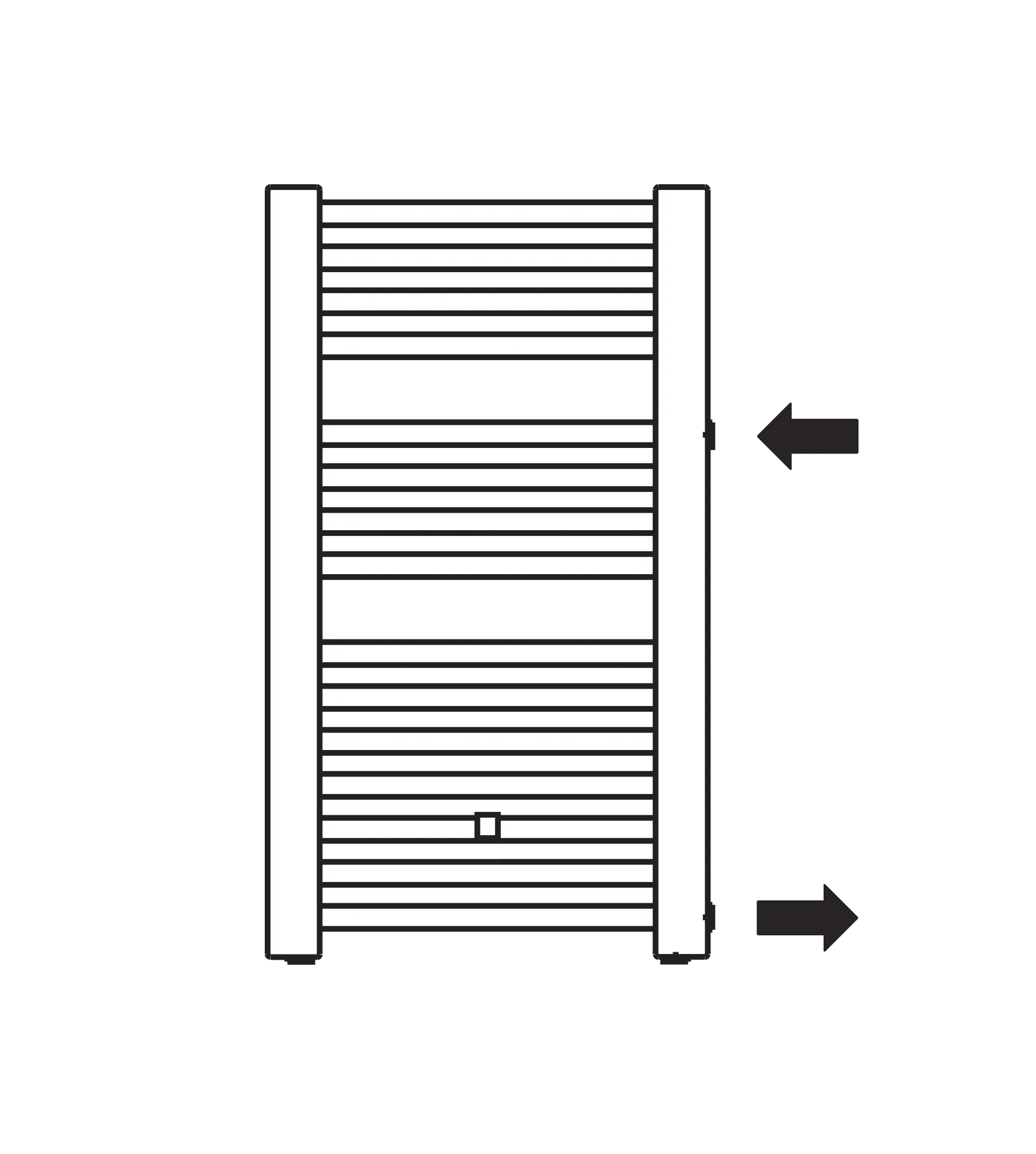 Kermi Heizkörper „Basic®-D“ 52,4 × 80,4 cm in Weiß Kermi Heizkörper „Basic®-D“ 52,4 × 80,4 cm in Weiß