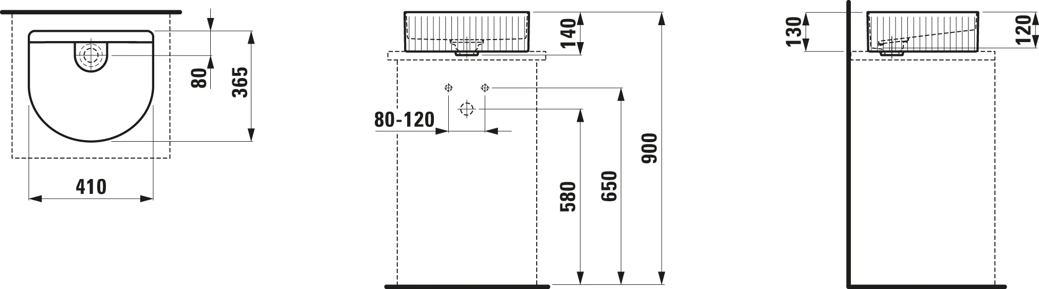 Waschtisch-Schale SONAR 365x410x140 ohne Hahnloch ohne Überlauf mit Textur außen weiß Waschtisch-Schale SONAR 365x410x140 ohne Hahnloch ohne Überlauf mit Textur außen weiß