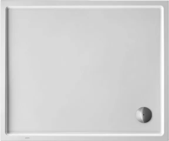Duravit rechteck Duschwanne „Starck Slimline“ 120 × 100 cm mit Antislip, ohne Oberflächenveredelung, in Weiß