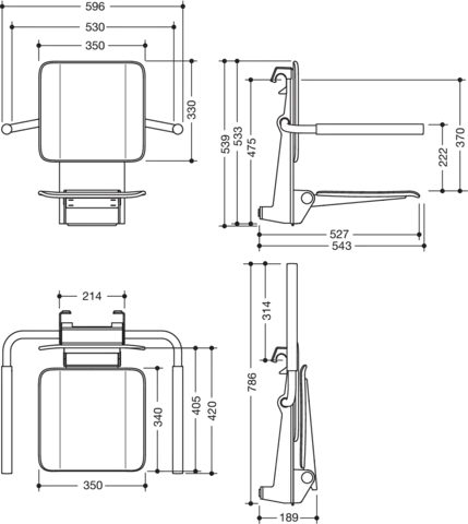 Einhängesitz „System 900“ Einhängesitz „System 900“
