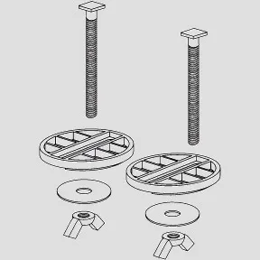 SANIT Befestigungsset für Spülkasten aufsitzend SANIT Befestigungsset für Spülkasten aufsitzend