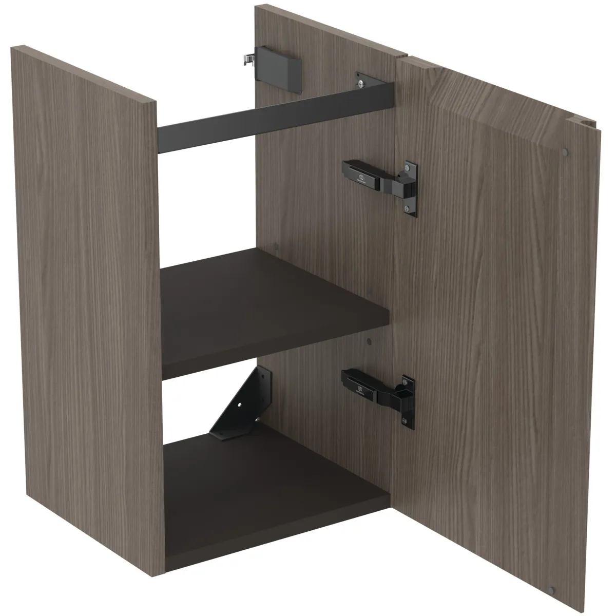 Ideal Standard Handwaschbeckenunterschrank Finesse 350mm 1 Tür A:rechts Ulme dunkel