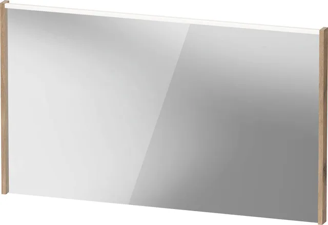 Duravit Spiegel mit LED-Beleuchtung „D-Code“ 120 × 70 cm in Eiche Marmoriert