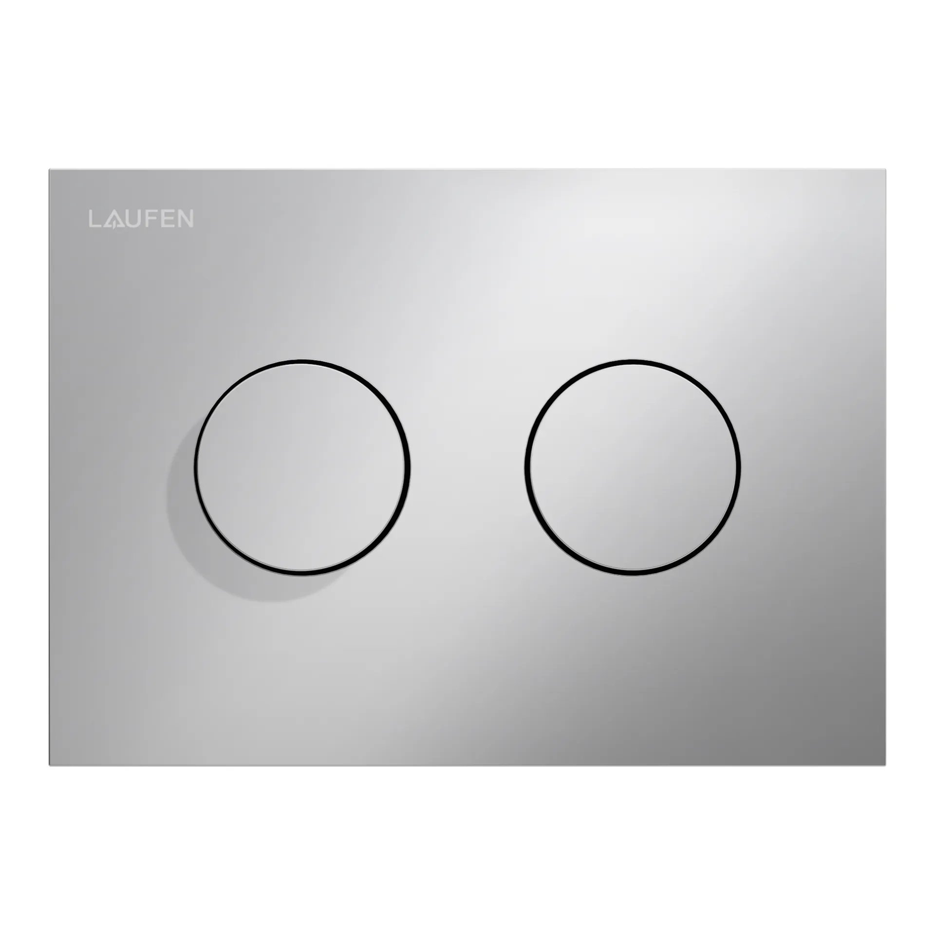 Betätigungsplatte GROOVE INEO 203x145x6, aus Kunsstoff, für Frontbetätigung oder Betätigung von oben, für Unterputz-Spülkasten mit Dual-Flush 2-Mengen-Spülsystem, auch für flächenbündigen Einbau geeignet, weiß