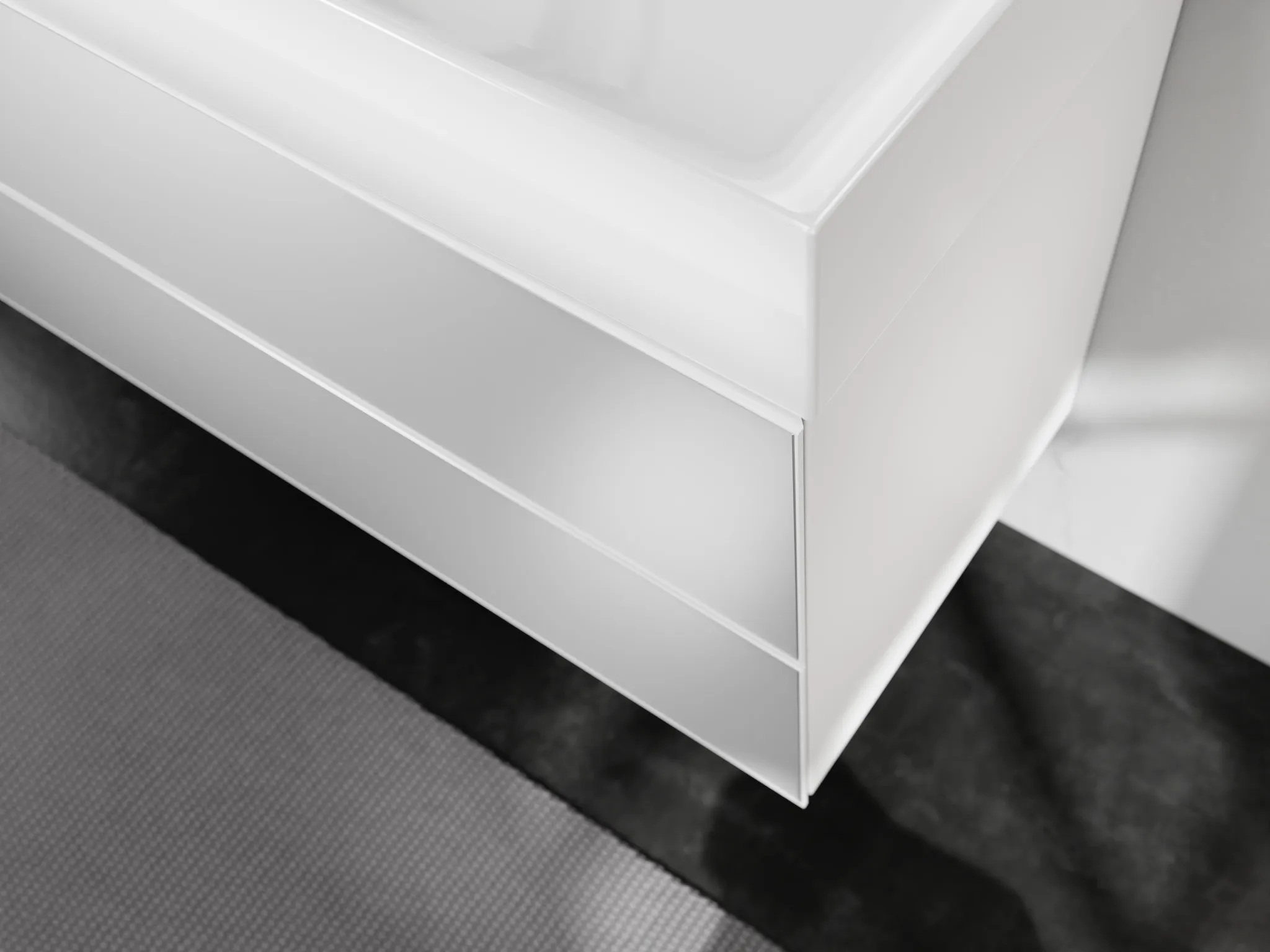 Hansgrohe Xevolos E Waschtischunterschrank Mattweiß 980⁄550 mit 2 Schubkästen für Konsole Hansgrohe Xevolos E Waschtischunterschrank Mattweiß 980⁄550 mit 2 Schubkästen für Konsole