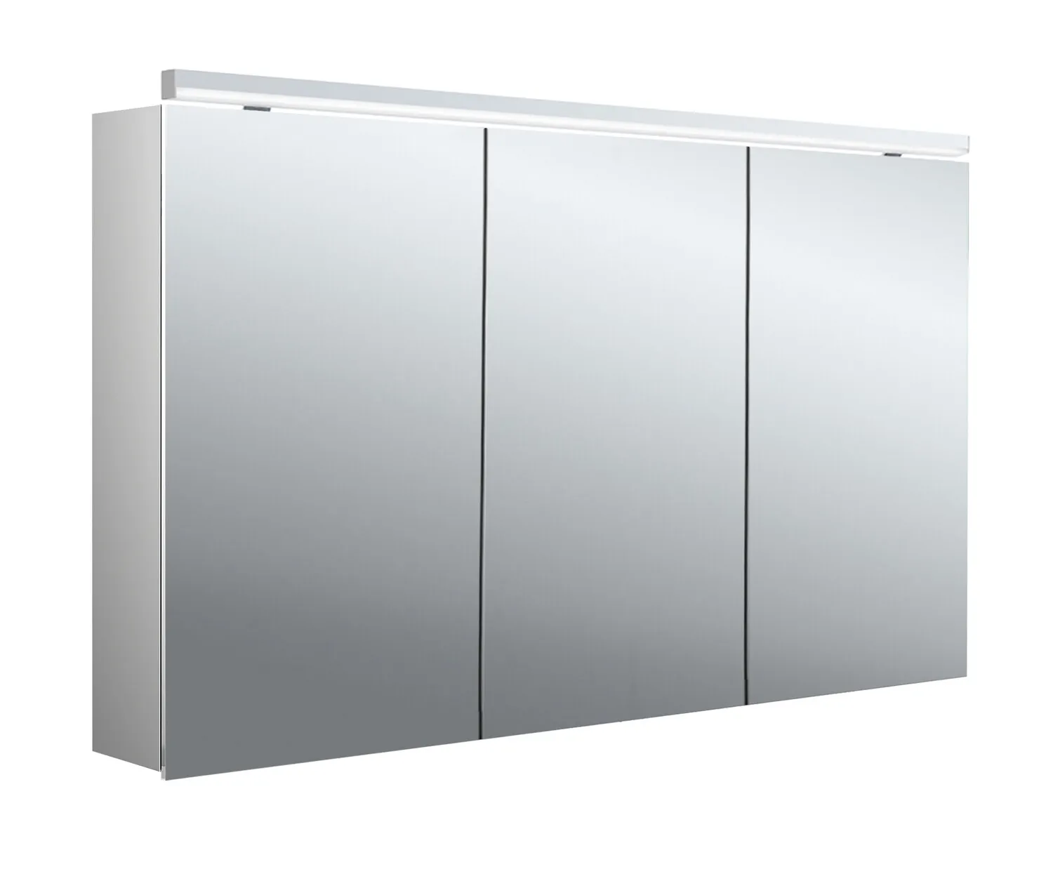 Lichtspiegelschrank pure 2 Classic Leuchte,Aufputz, mit Waschtischbeleuchtung,3 Türen, 1300mm