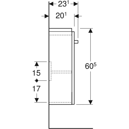 Geberit Waschtischunterschrank „Renova Compact“ Geberit Waschtischunterschrank „Renova Compact“
