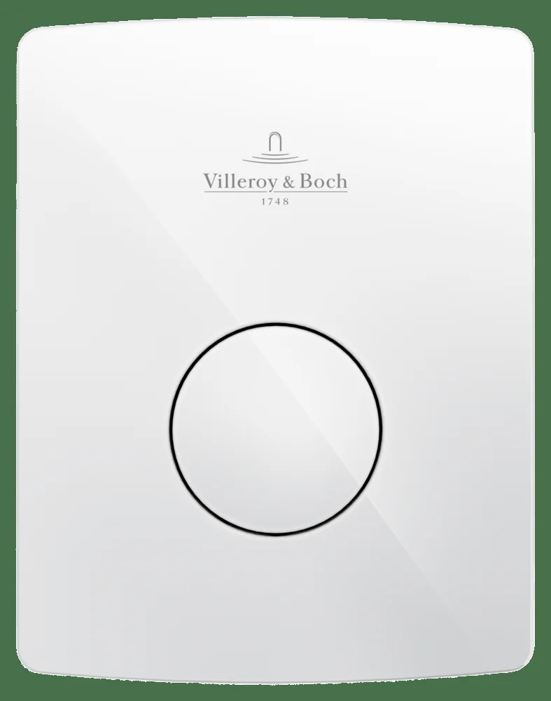 Villeroy & Boch ViConnect Urinal-Betätigungsplatte, 100SU, Kunststoff, 126 x 162 x 17 mm, Weiß Villeroy & Boch ViConnect Urinal-Betätigungsplatte, 100SU, Kunststoff, 126 x 162 x 17 mm, Weiß
