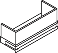 Duschkorb des Systems 100, Metall, verchromt, Einsatz aus Acrylglas, satiniert, B: 223 mm, H: 93 mm, T: 82 mm Duschkorb des Systems 100, Metall, verchromt, Einsatz aus Acrylglas, satiniert, B: 223 mm, H: 93 mm, T: 82 mm