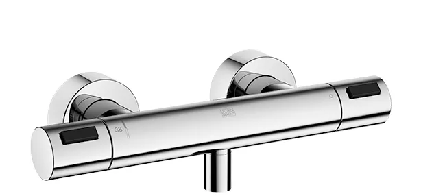 Dornbracht Brause-Thermostat für Wandmontage, Serie SERIENSPEZIFISCH, Chrom, mit Mengenregulierung und FlowReduce-Funktion, Anschluss 1/2", Brauseabgang 3/8" Dornbracht Brause-Thermostat für Wandmontage, Serie SERIENSPEZIFISCH, Chrom, mit Mengenregulierung und FlowReduce-Funktion, Anschluss 1/2", Brauseabgang 3/8"