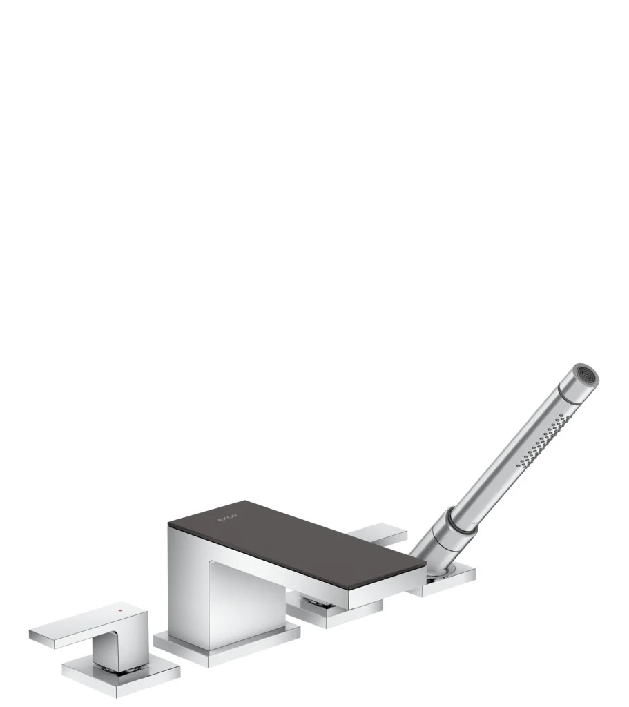 Hansgrohe AXOR MyEdition 4-Loch Wannenrandarmatur Chrom, Ausladung 151 mm, max. Durchfluss 22 l/min, Wannenrandmontage