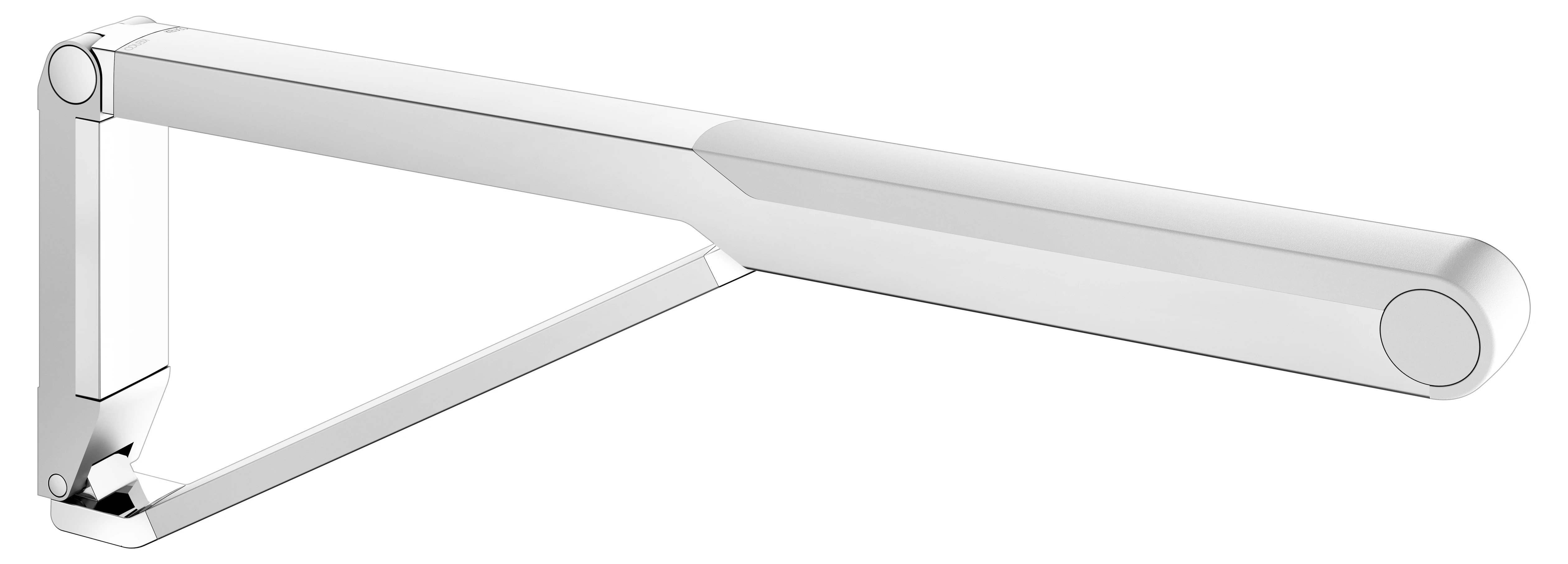 AXESS 35003170751 Stützklappgriff WC 700 mm silber-eloxiert/weiß