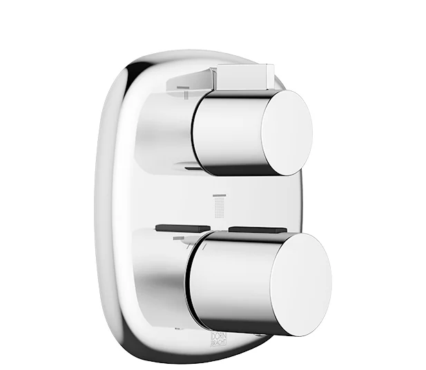 Dornbracht COYA UP-Thermostat mit Dreiwege-Mengenregulierung - Chrom, Abdeckplatte 150 x 150 mm, Skalengriff mit Sicherheitssperre bei 38°C, voreinstellbare Heißwasserbegrenzung Dornbracht COYA UP-Thermostat mit Dreiwege-Mengenregulierung - Chrom, Abdeckplatte 150 x 150 mm, Skalengriff mit Sicherheitssperre bei 38°C, voreinstellbare Heißwasserbegrenzung