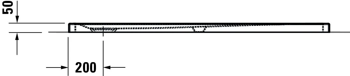 Duravit rechteck Duschwanne „Tempano“ 150 × 75 cm