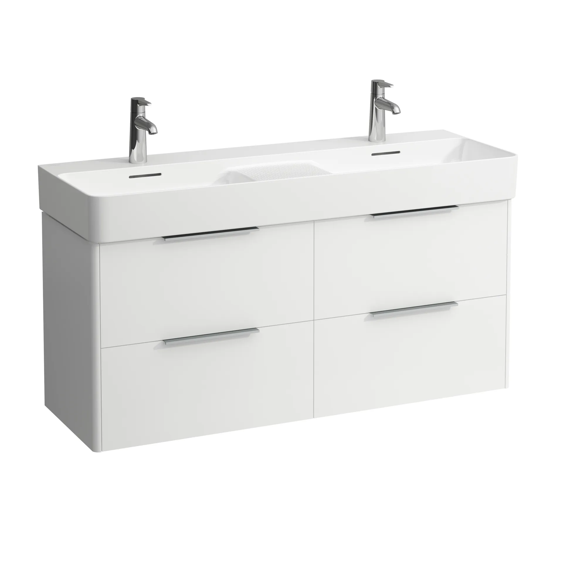Waschtischunterbau BASE für VAL 391x1178,5x515 4 Schubladen mit Griff aluminium eloxiert für Waschtisch H814282 weiß matt Waschtischunterbau BASE für VAL 391x1178,5x515 4 Schubladen mit Griff aluminium eloxiert für Waschtisch H814282 weiß matt